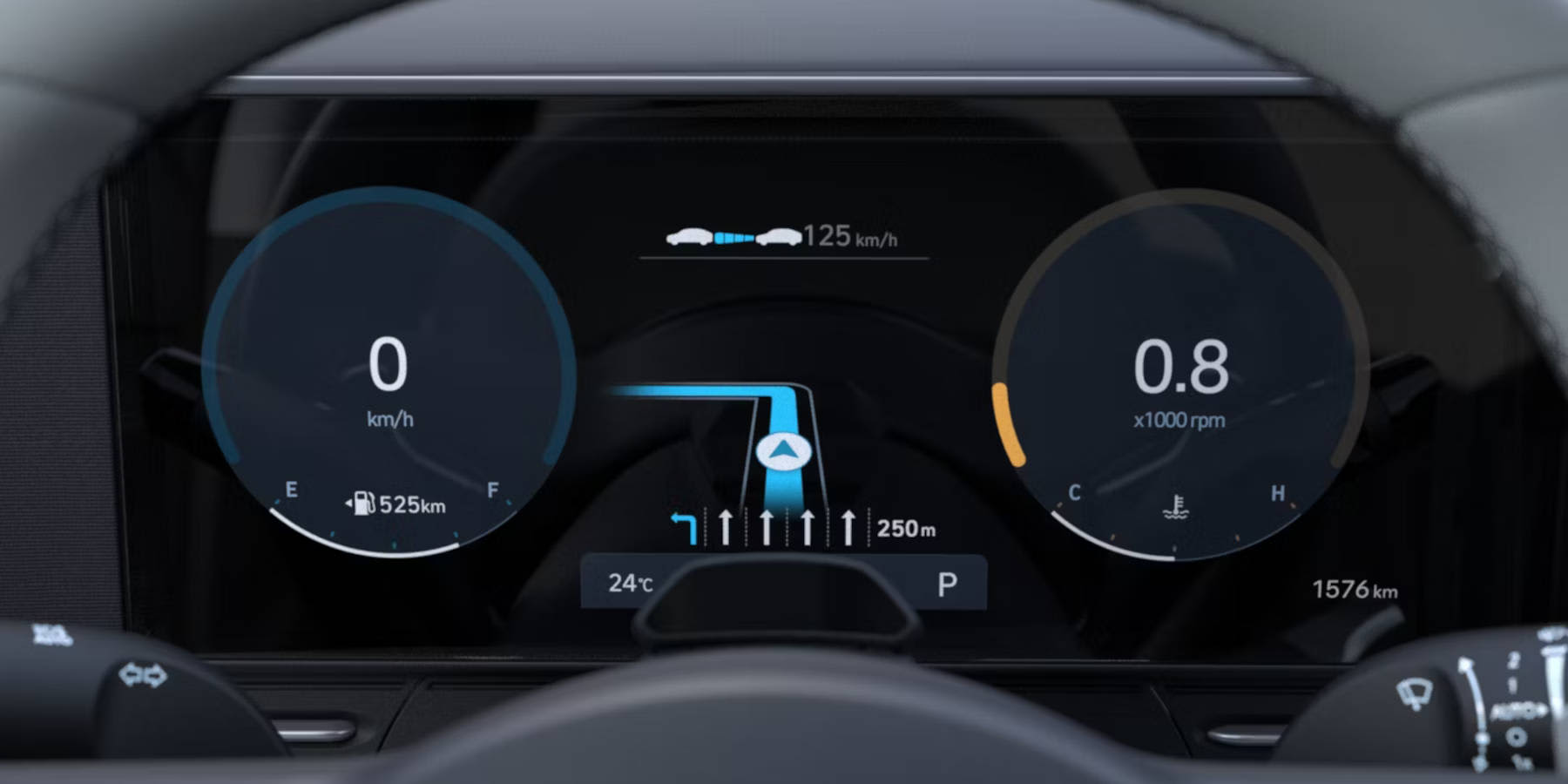 Hyundai Kona Innenraum Kombiinstrument