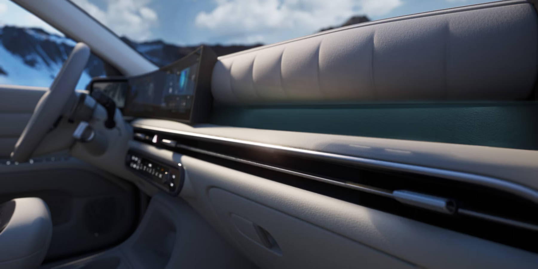 Hyundai Nexo Innenraum Seitenansicht Cockpit