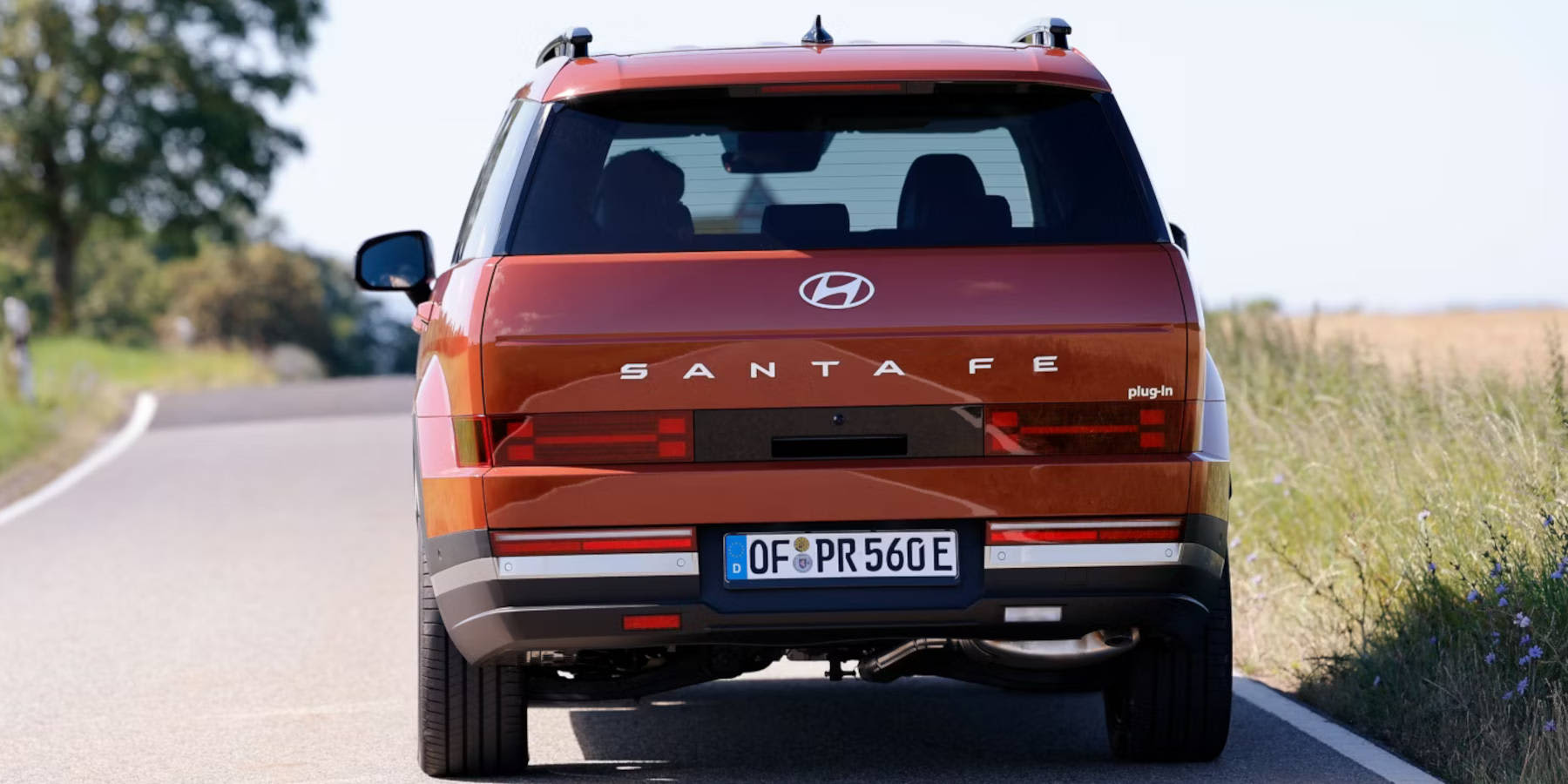 Hyundai Santa Fe Plug-in-Hybrid Heckansicht