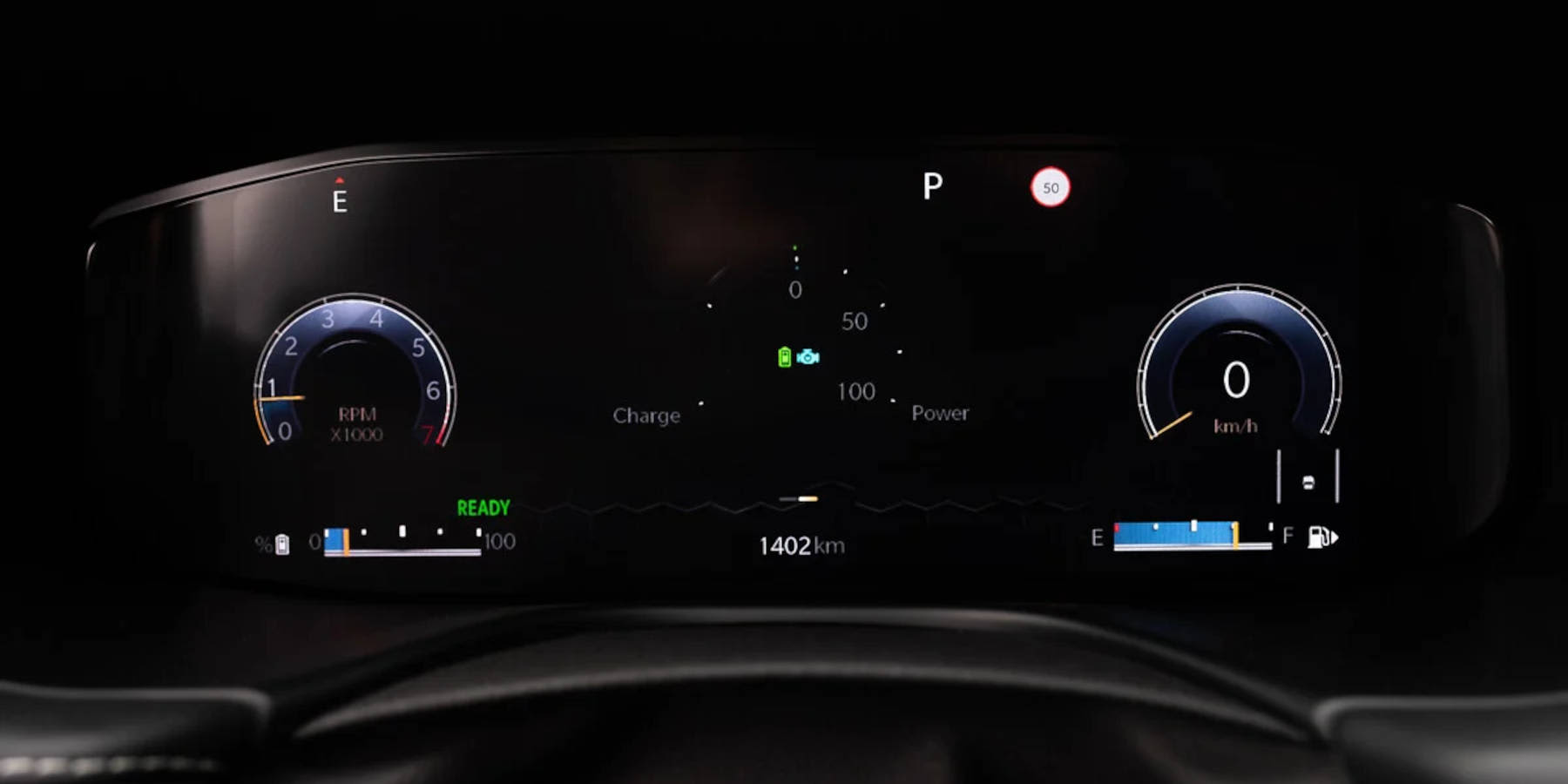 Jeep Compass e-Hybrid Innenraum Kombiinstrument