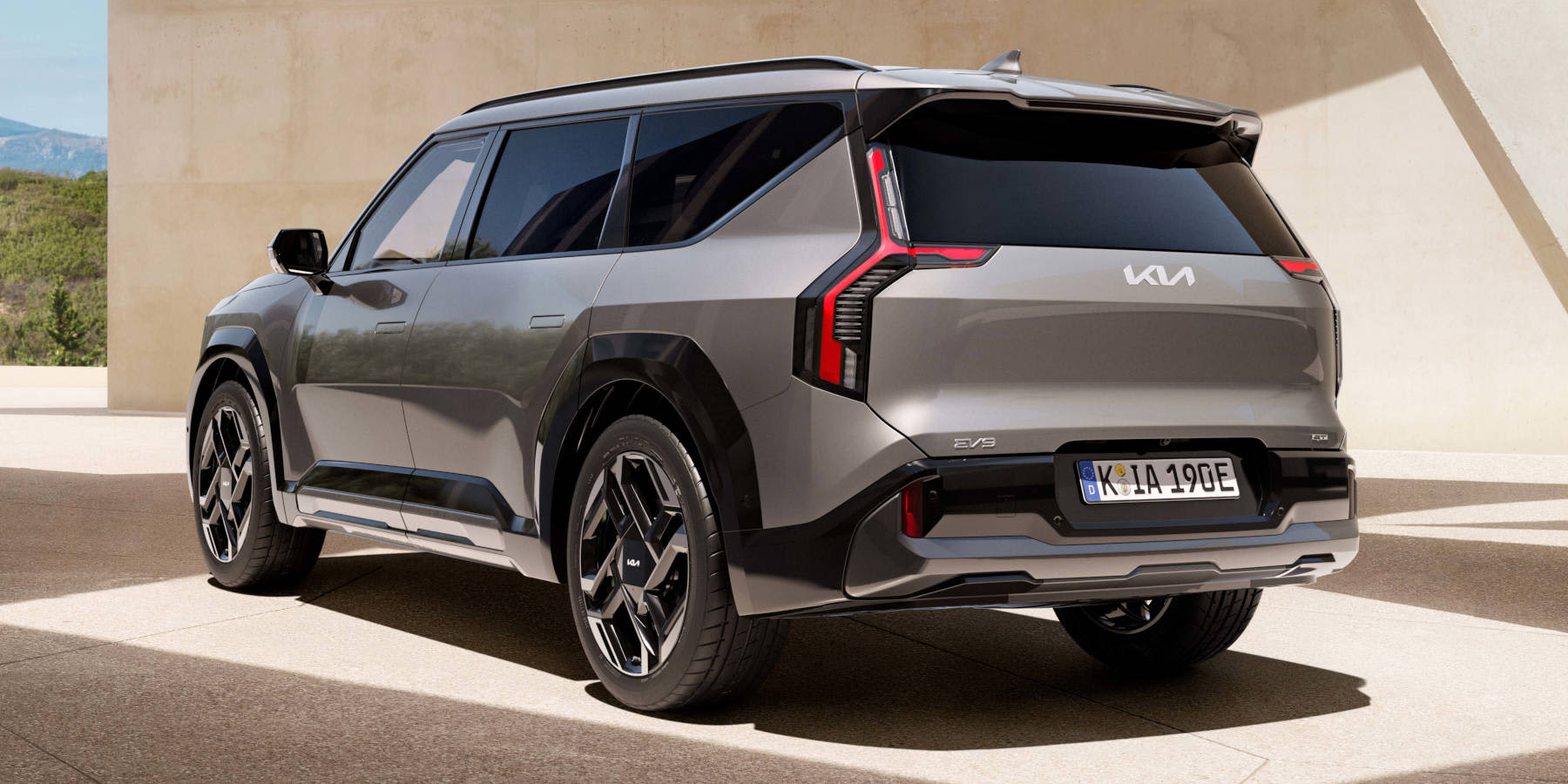 Kia EV9 GT Heck seitlich