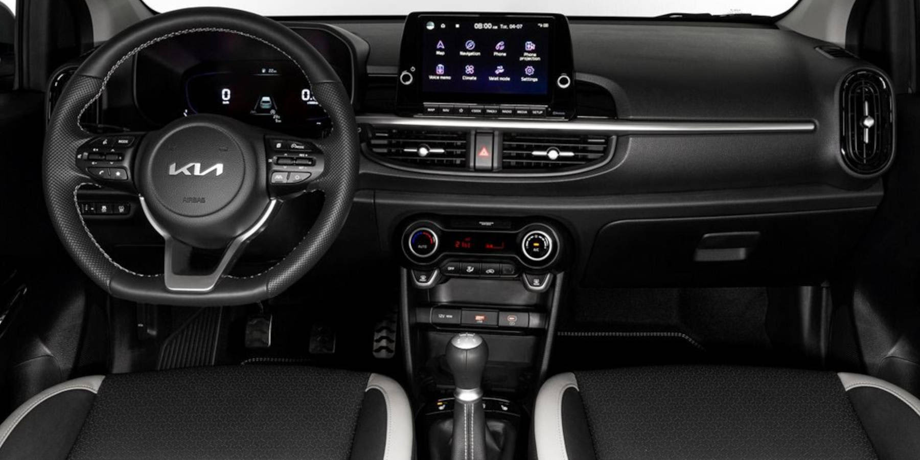 Kia Picanto Innenraum Übersicht Cockpit