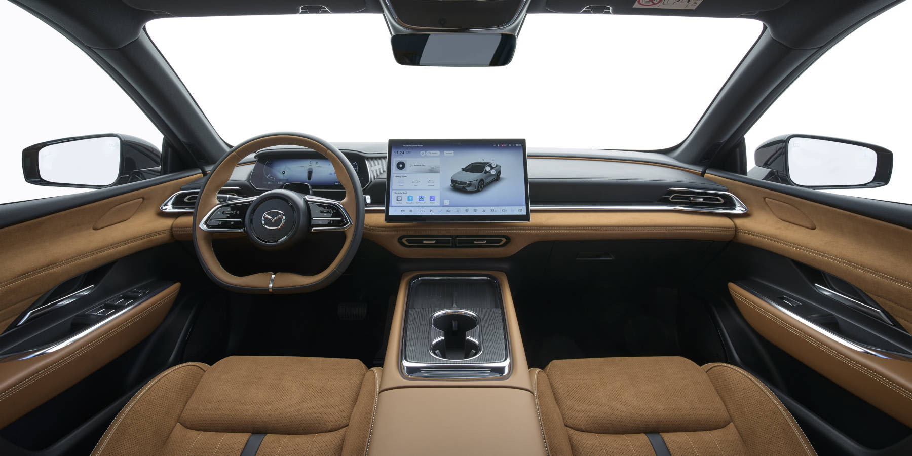 Mazda 6e Innenraum Übersicht Cockpit