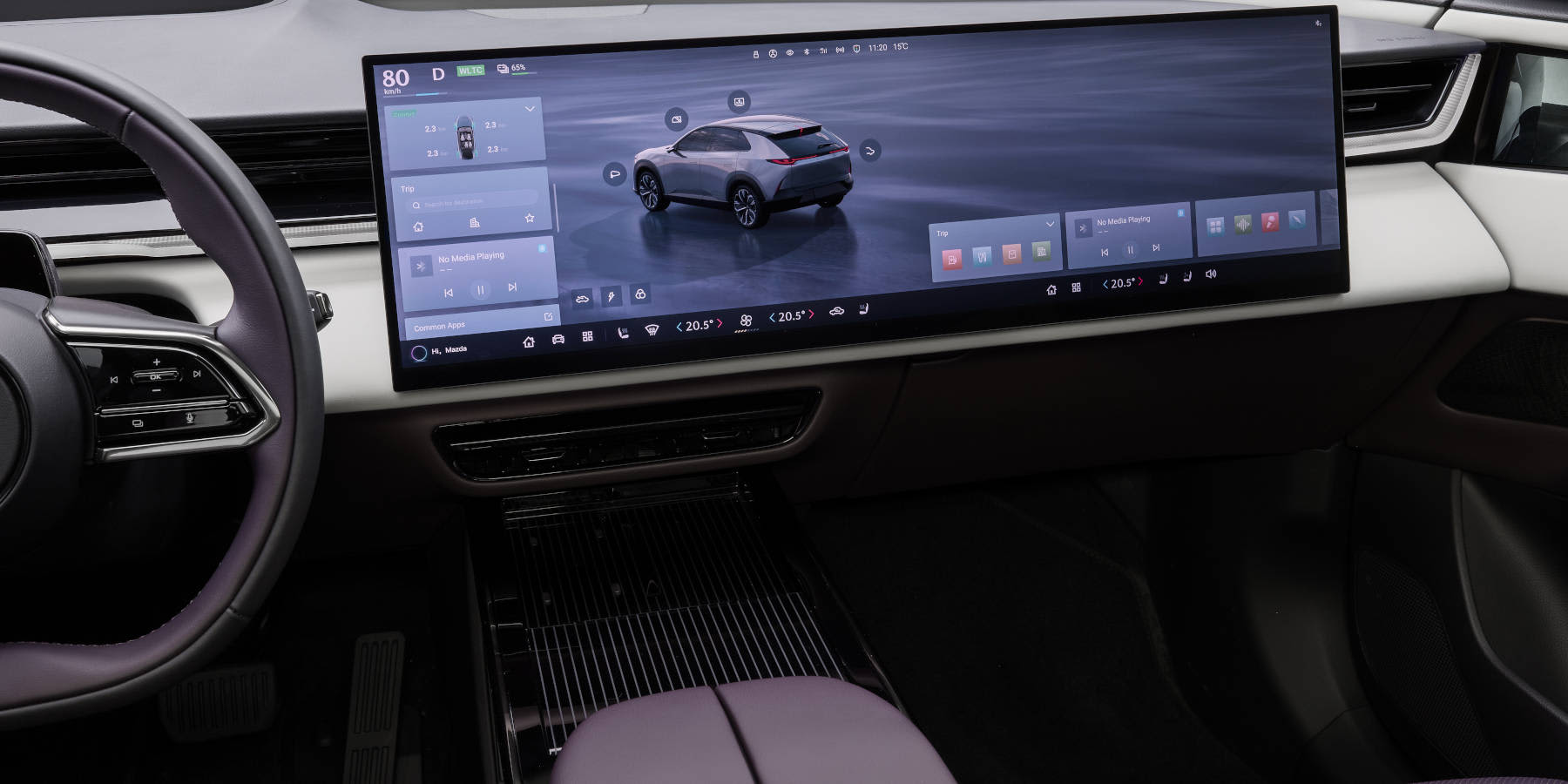 Mazda CX-6e Innenraum Infotainment