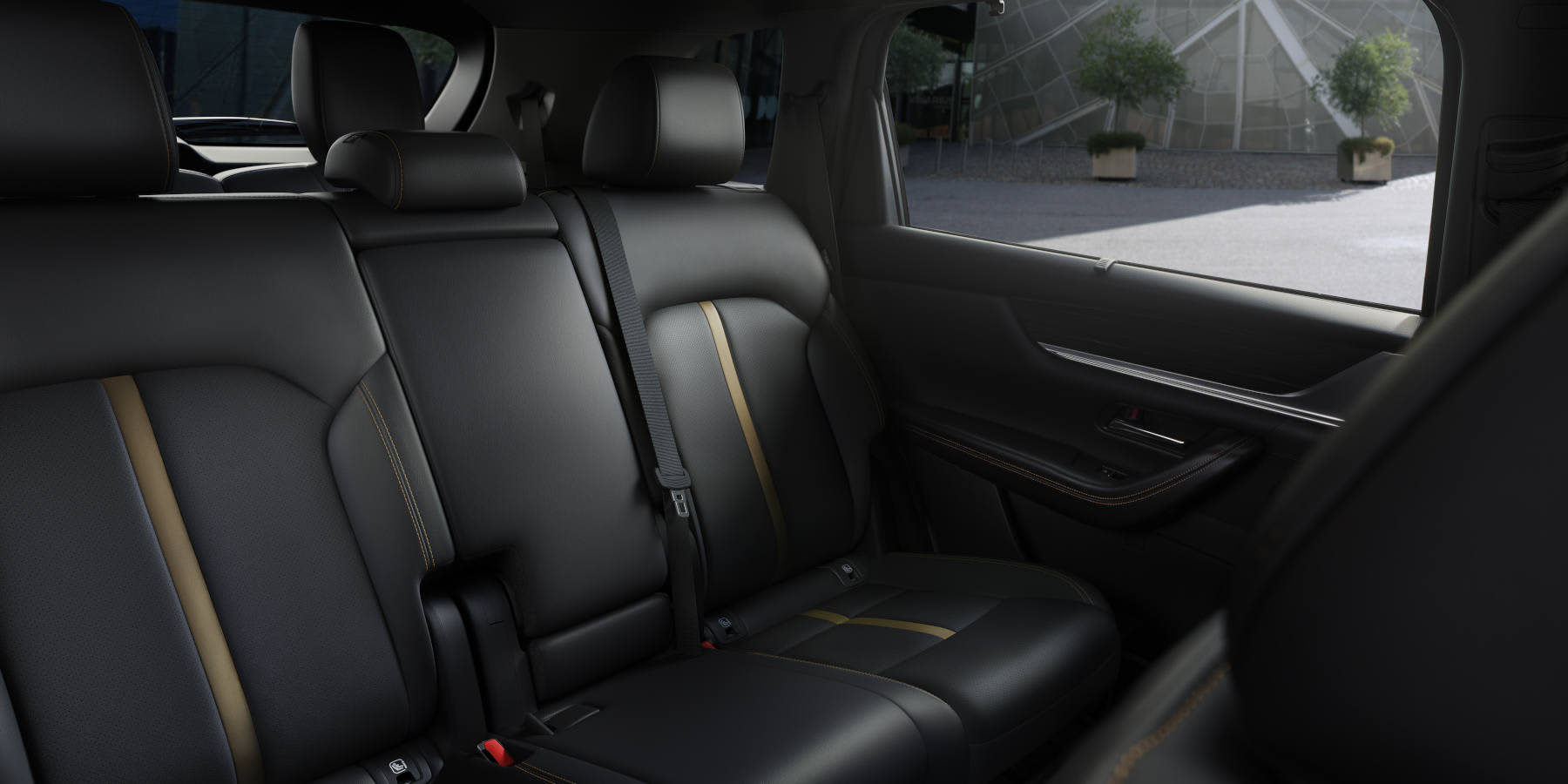 Mazda CX-80 Innenraum Übersicht Rückbank