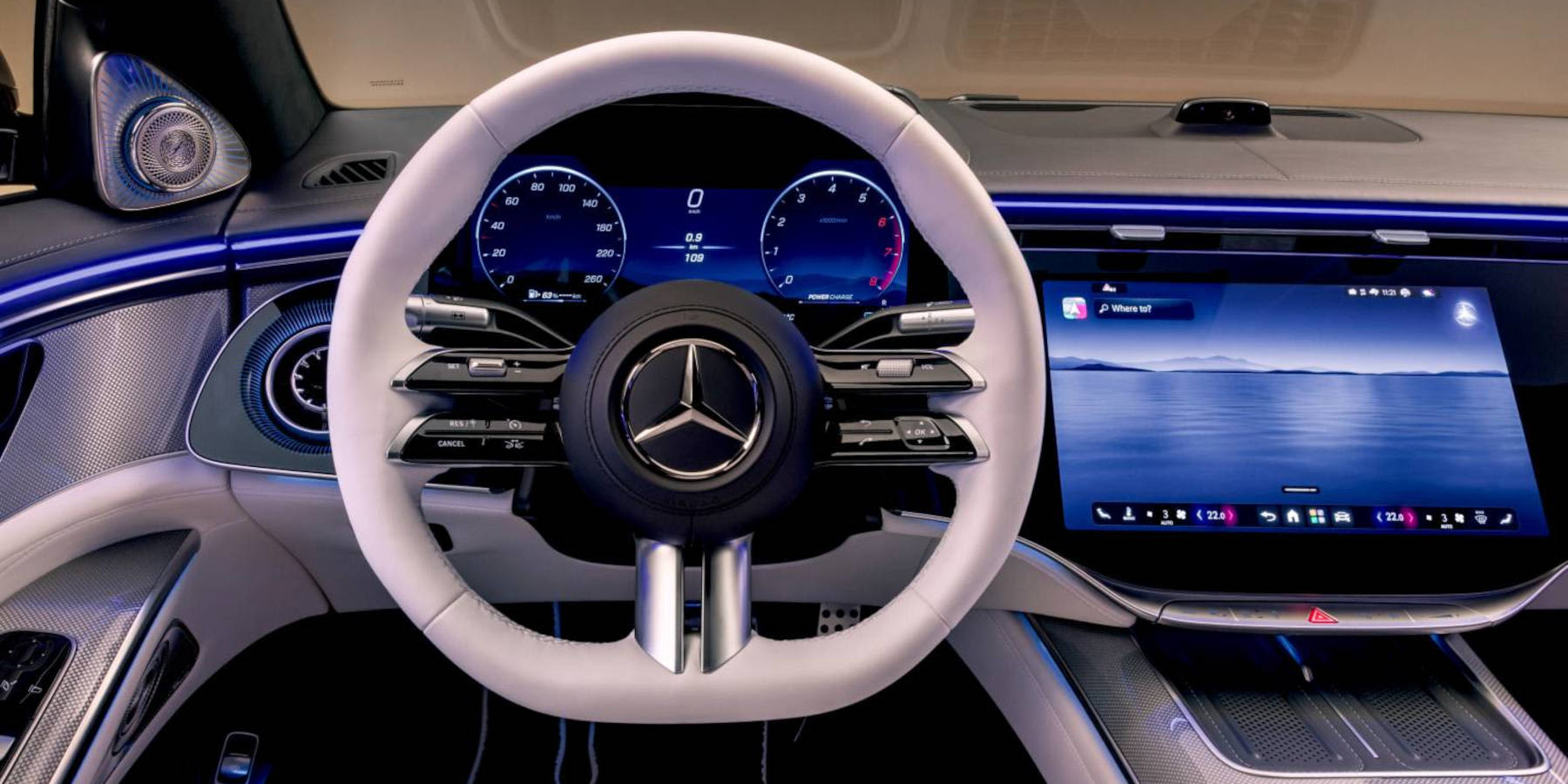 Mercedes S-Klasse Innenraum Lenkrad