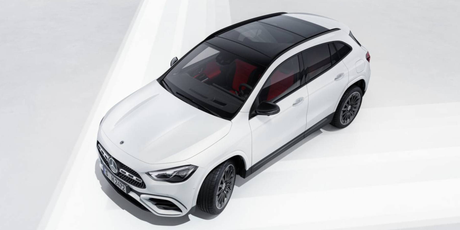 Mercedes GLA Ansicht von oben