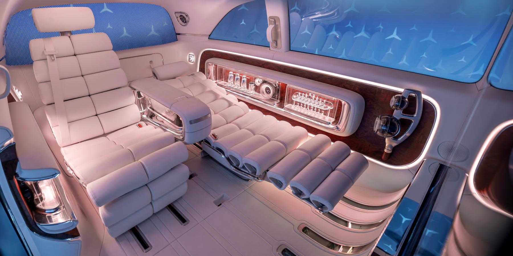 Mercedes-Benz Vision V Innenraum Rückbank