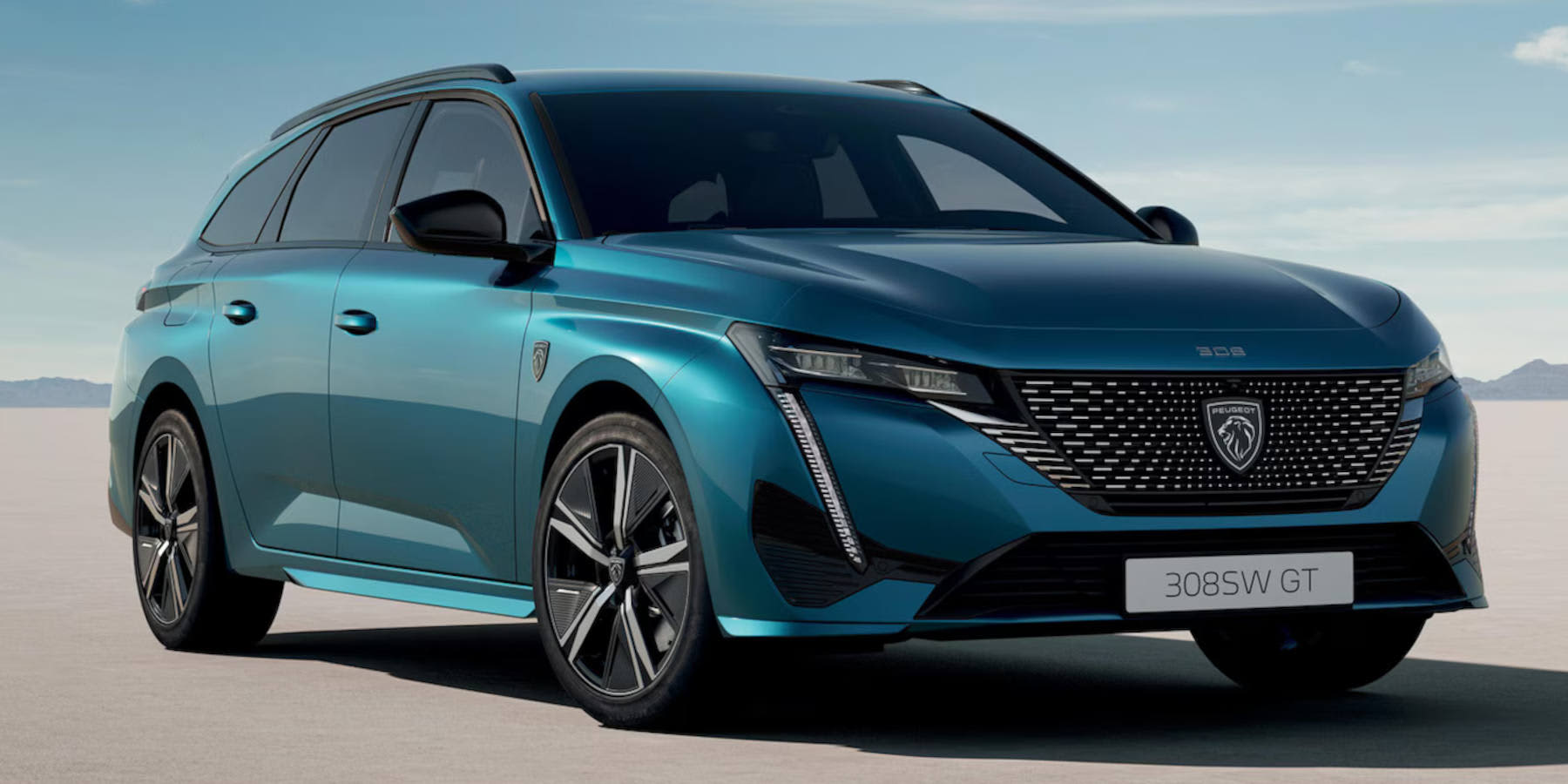 Peugeot 308 seitliche Frontansicht 