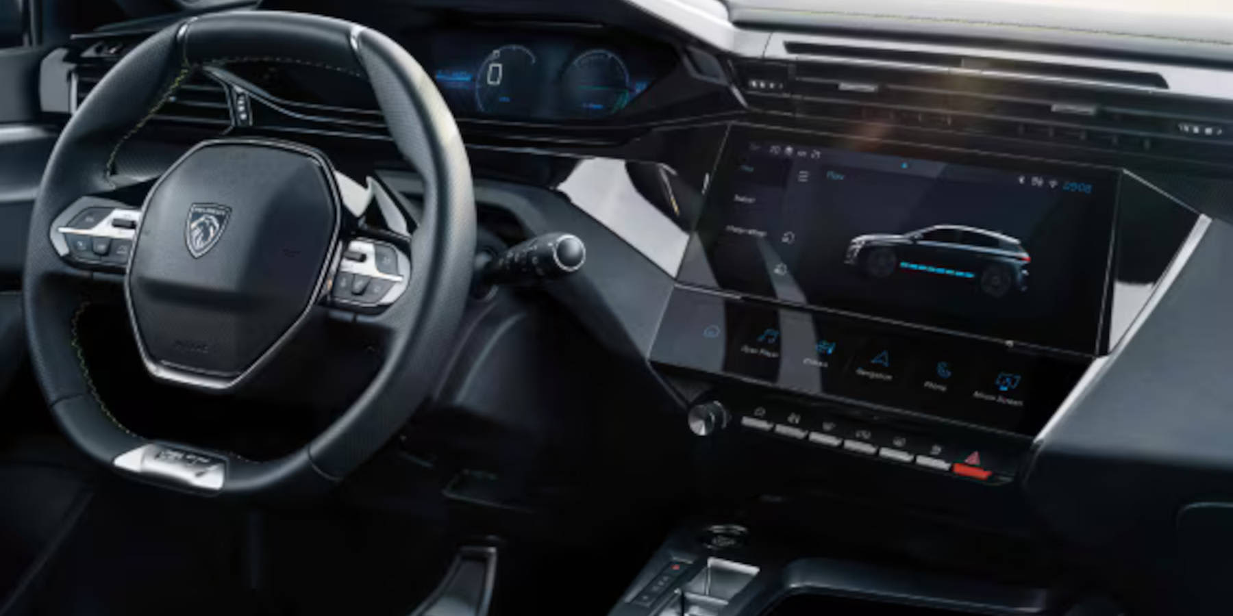 Peugeot 308 Innenraum Übersicht Cockpit