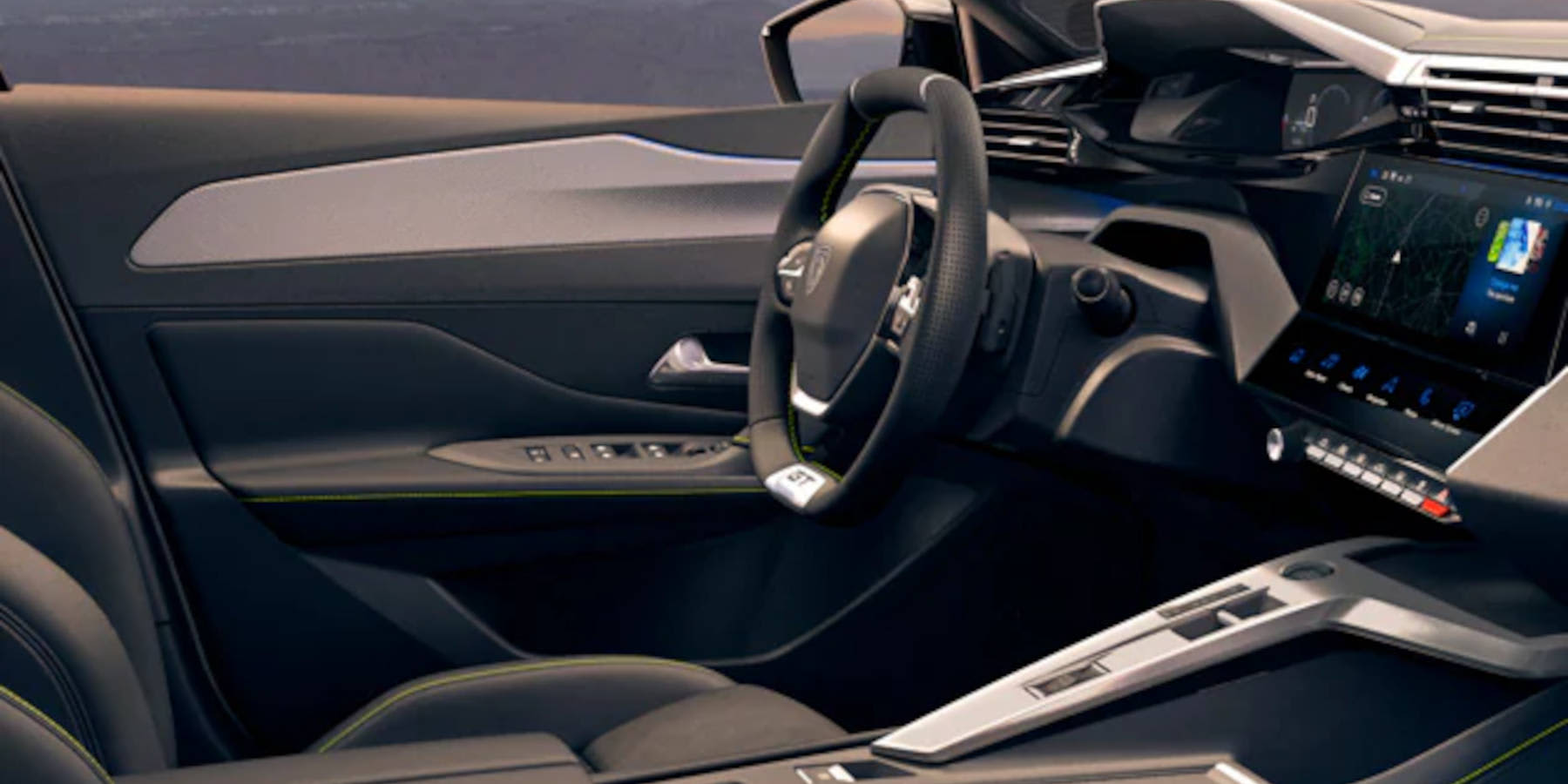 Peugeot 408 Hybrid Innenraum Übersicht Lenkrad