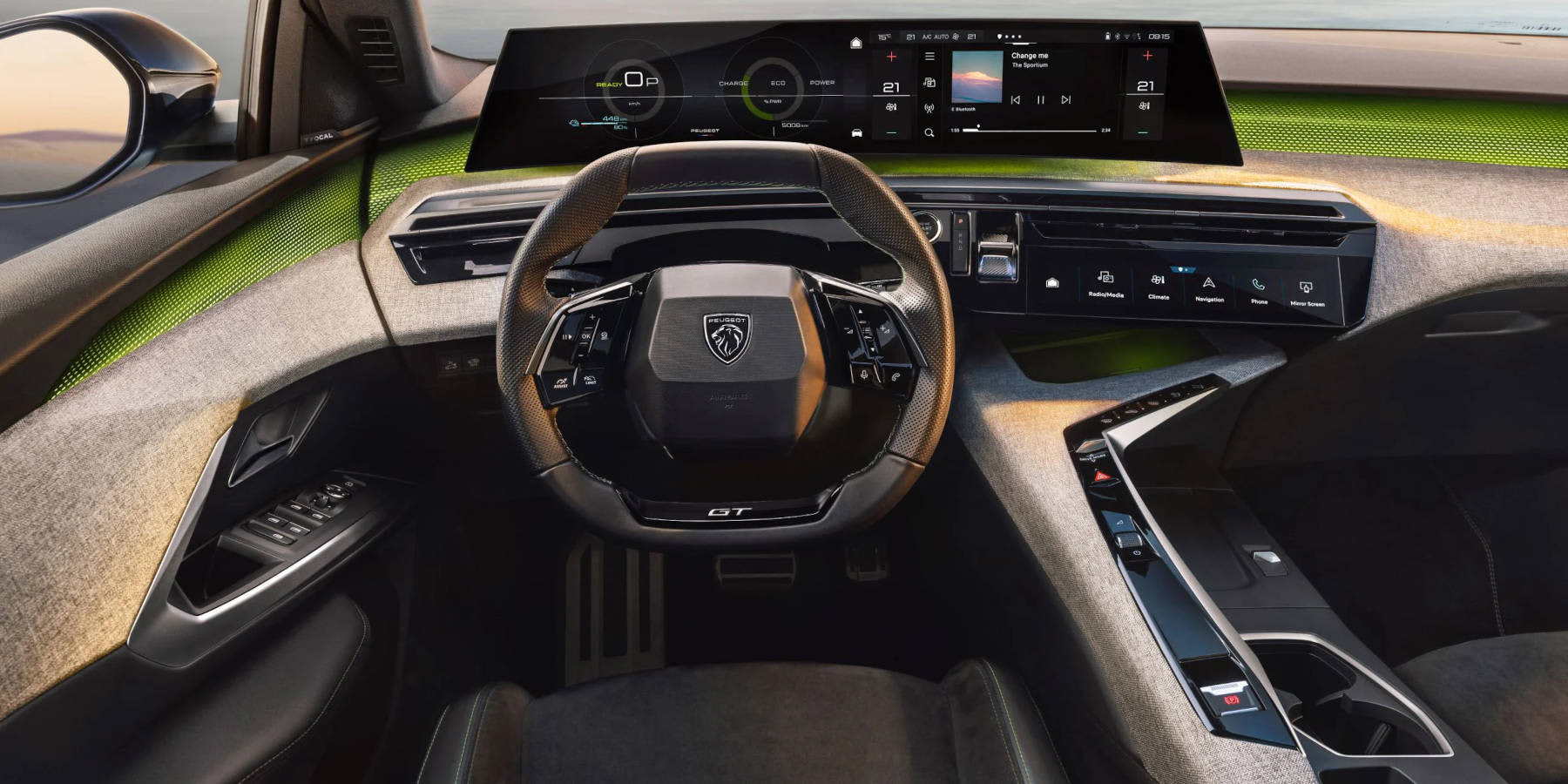 Peugeot 5008 Hybrid Innenraum Übersicht Cockpit