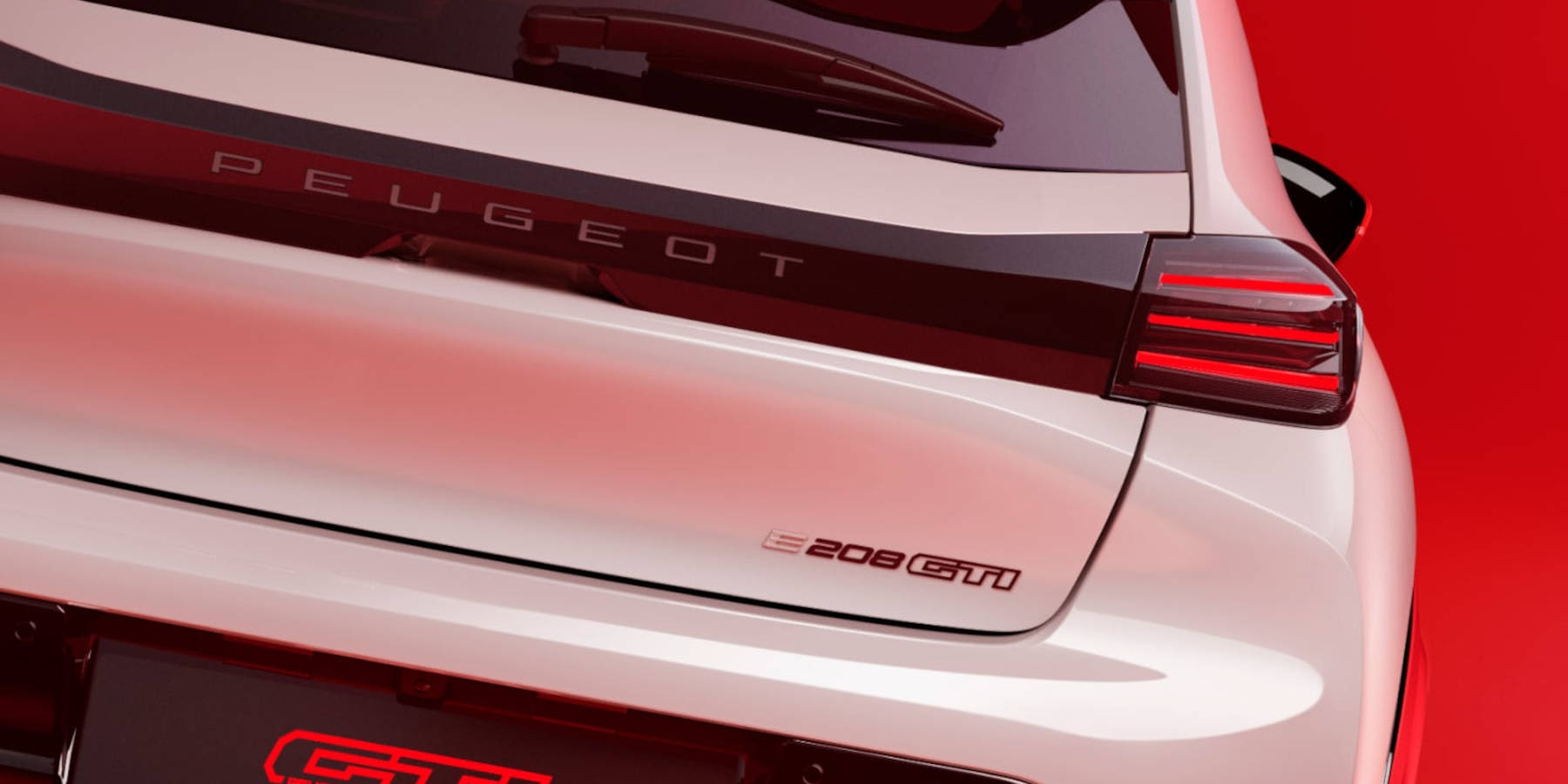 Peugeot e-208 GTi Heckansicht 