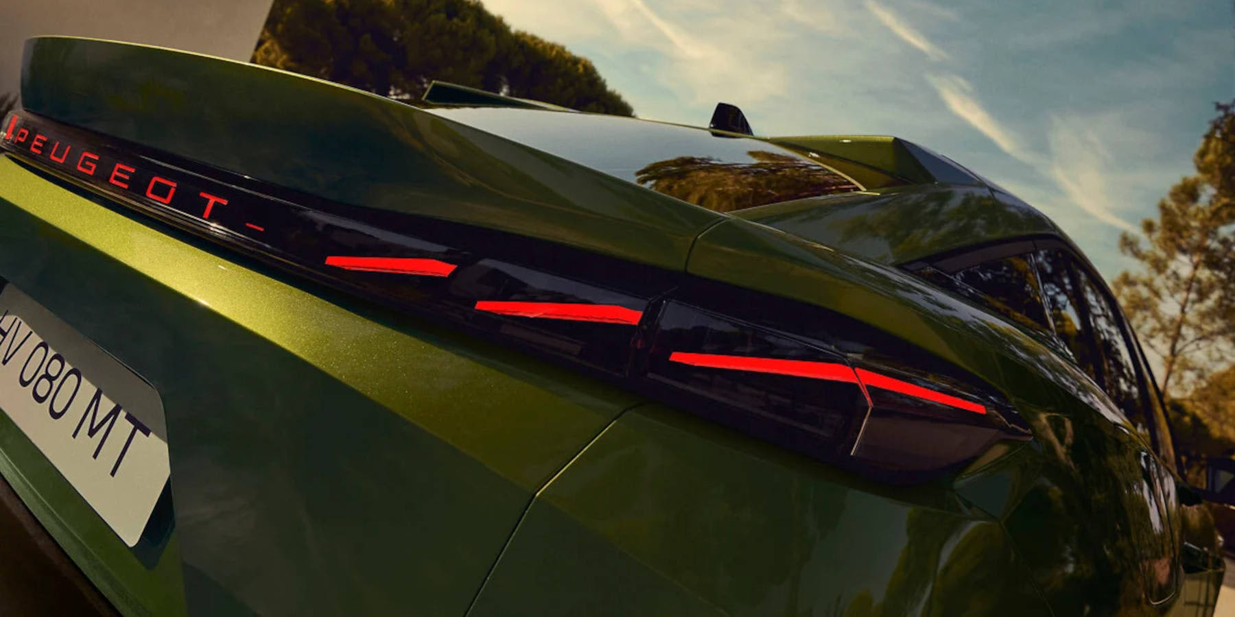 Peugeot e-408 Heck Nahaufnahme