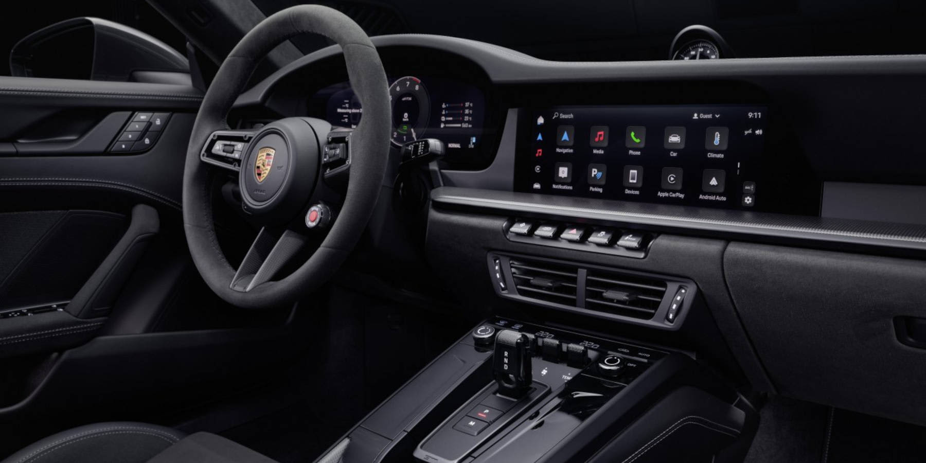 Porsche 911 Innenraum Übersicht Cockpit