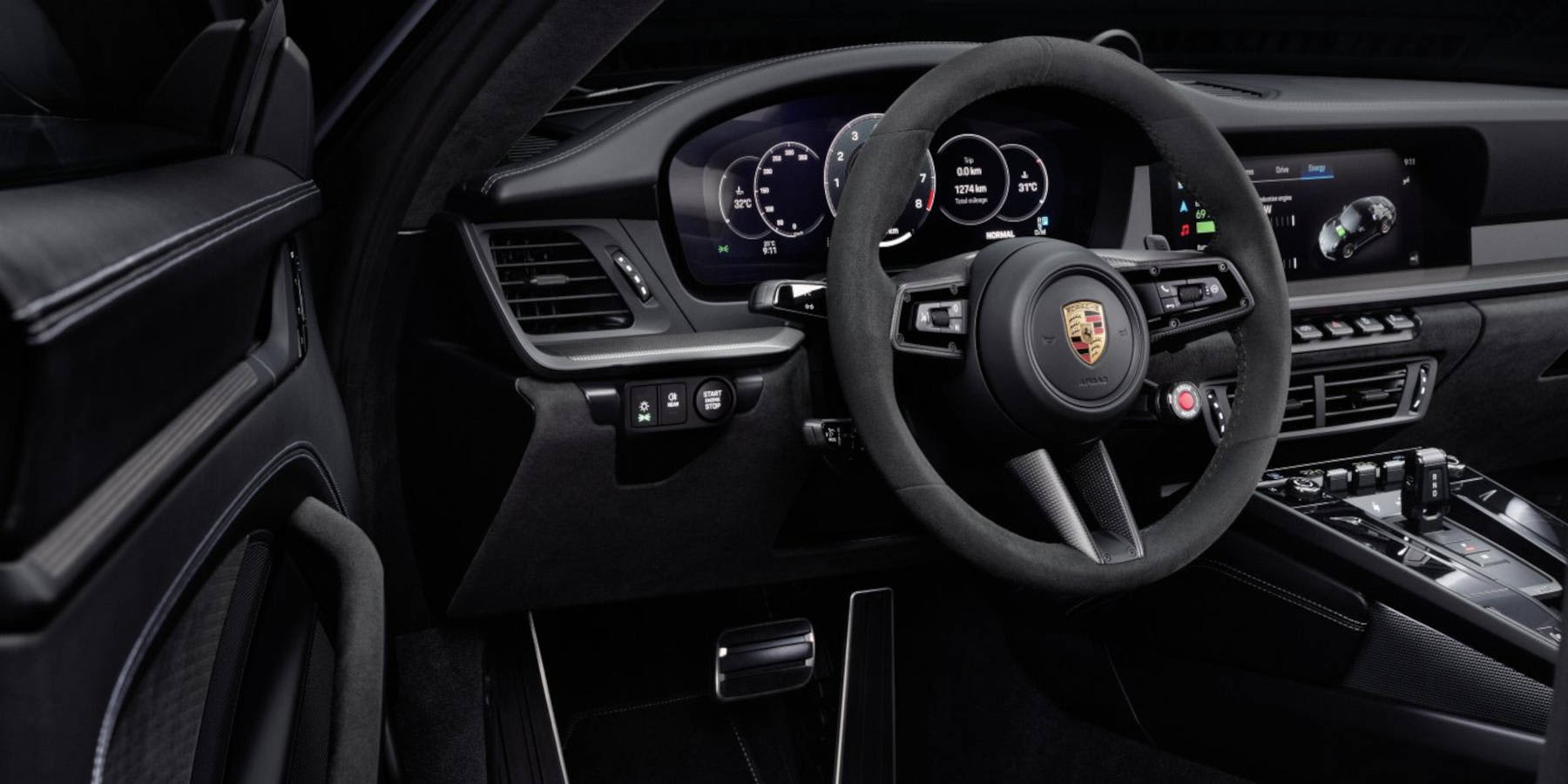 Porsche 911 Innenraum Lenkrad