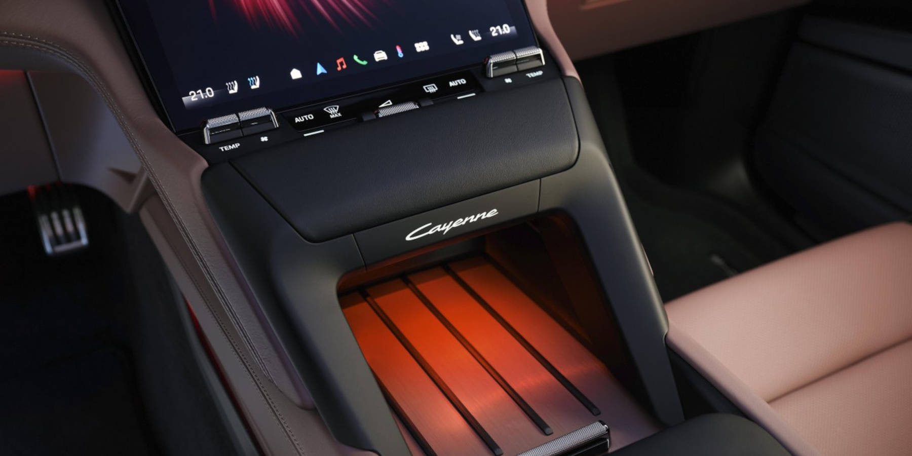 Porsche Cayenne Innenraum Übersicht Konsole