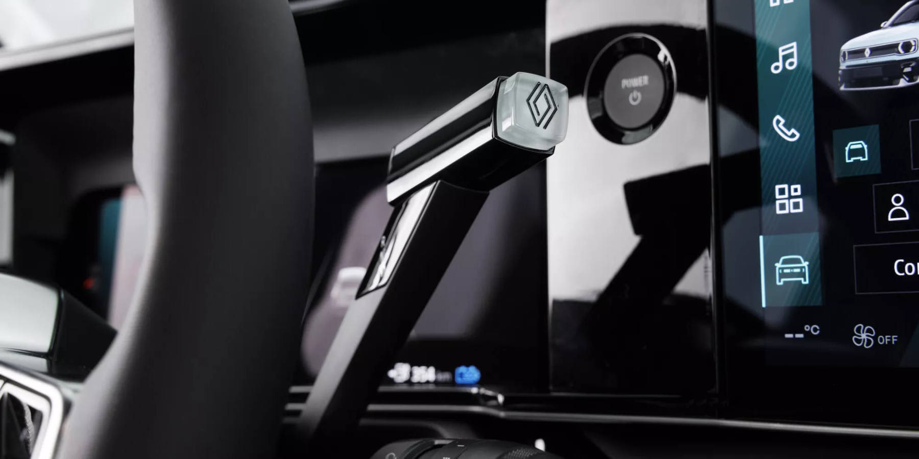 Renault 4 E-Tech Innenraum Schalter