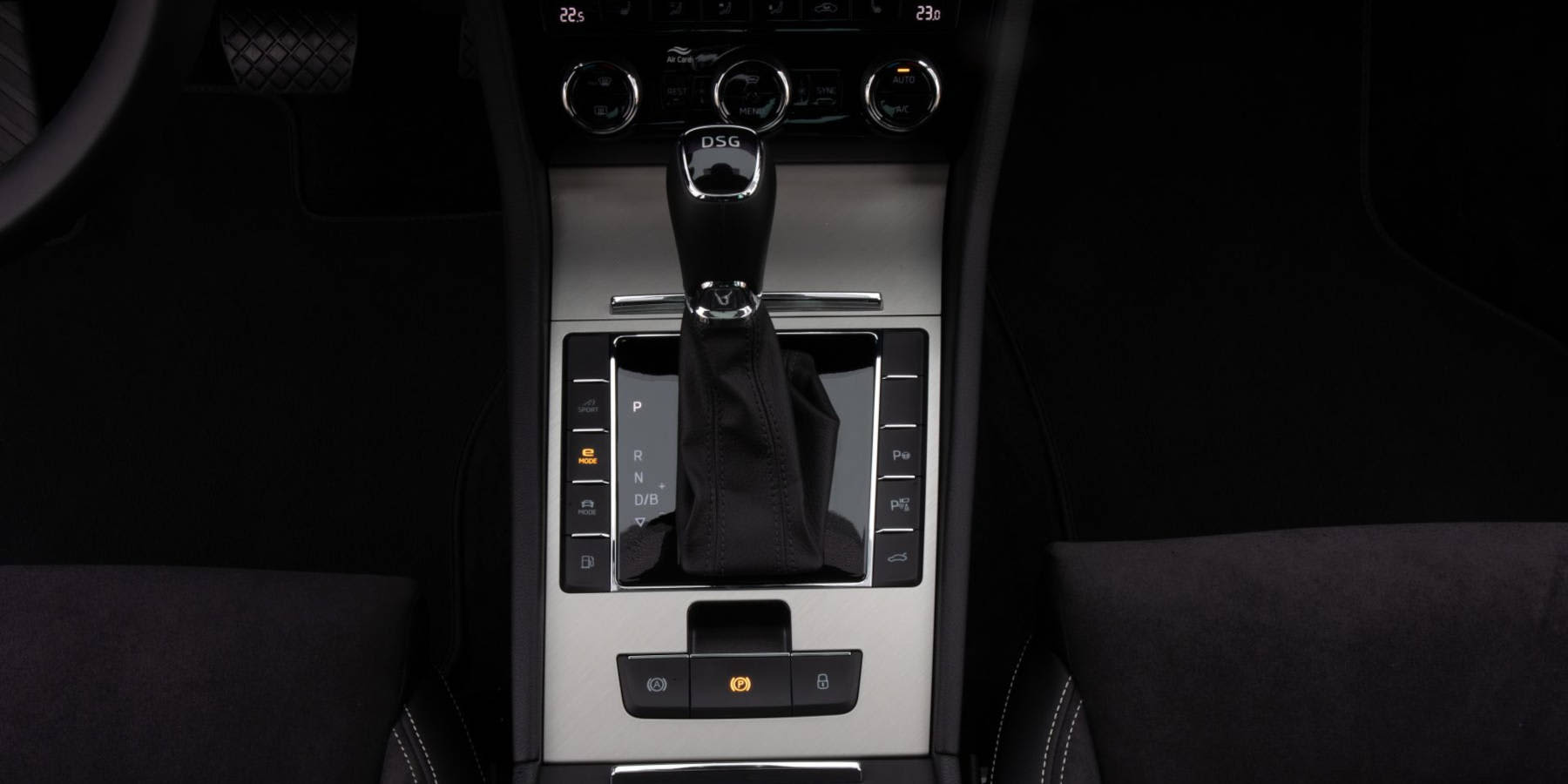 Skoda Superb iV Innenraum Konsole