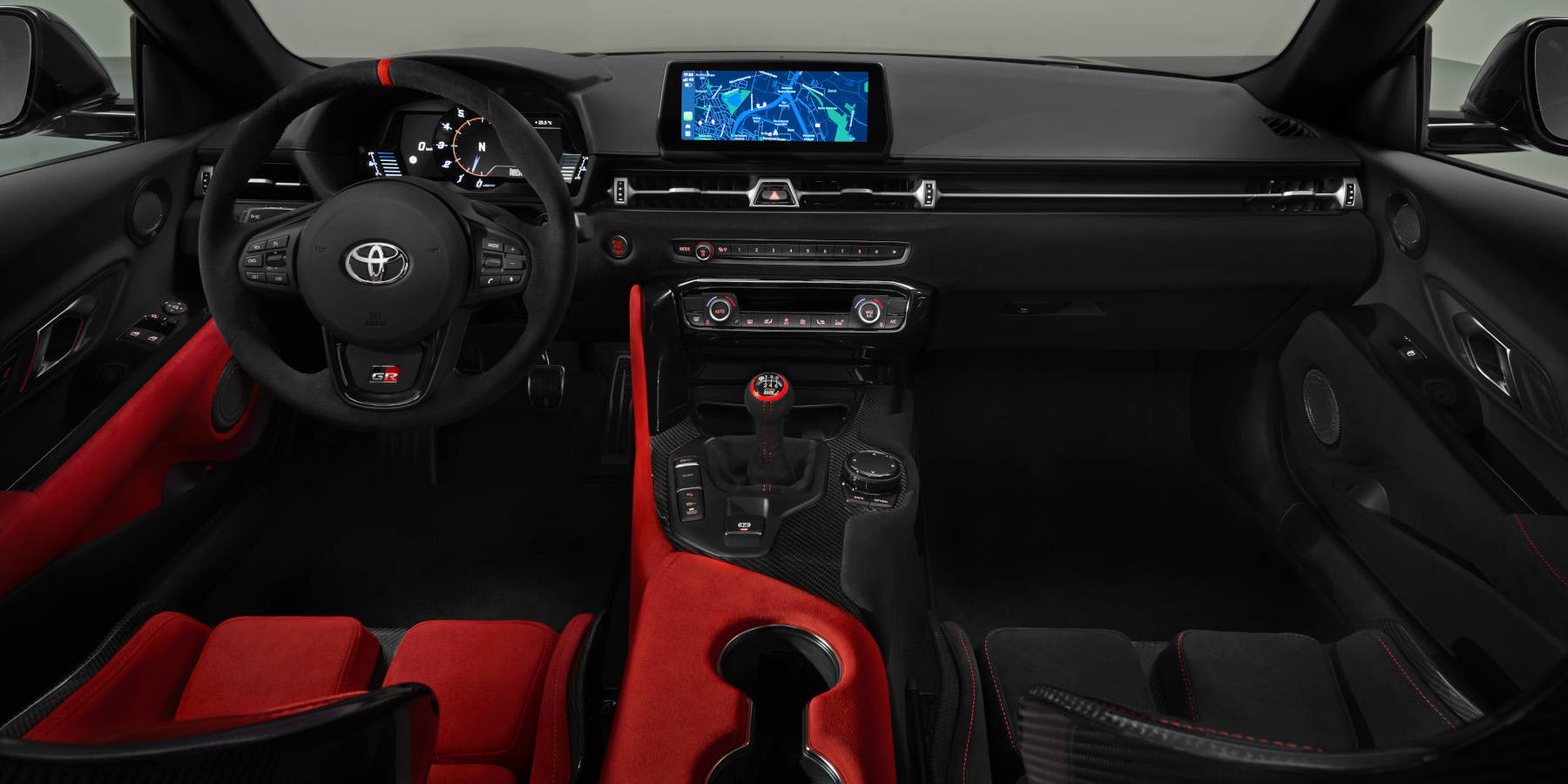 Toyota GR Supra Innenraum Übersicht Cockpit