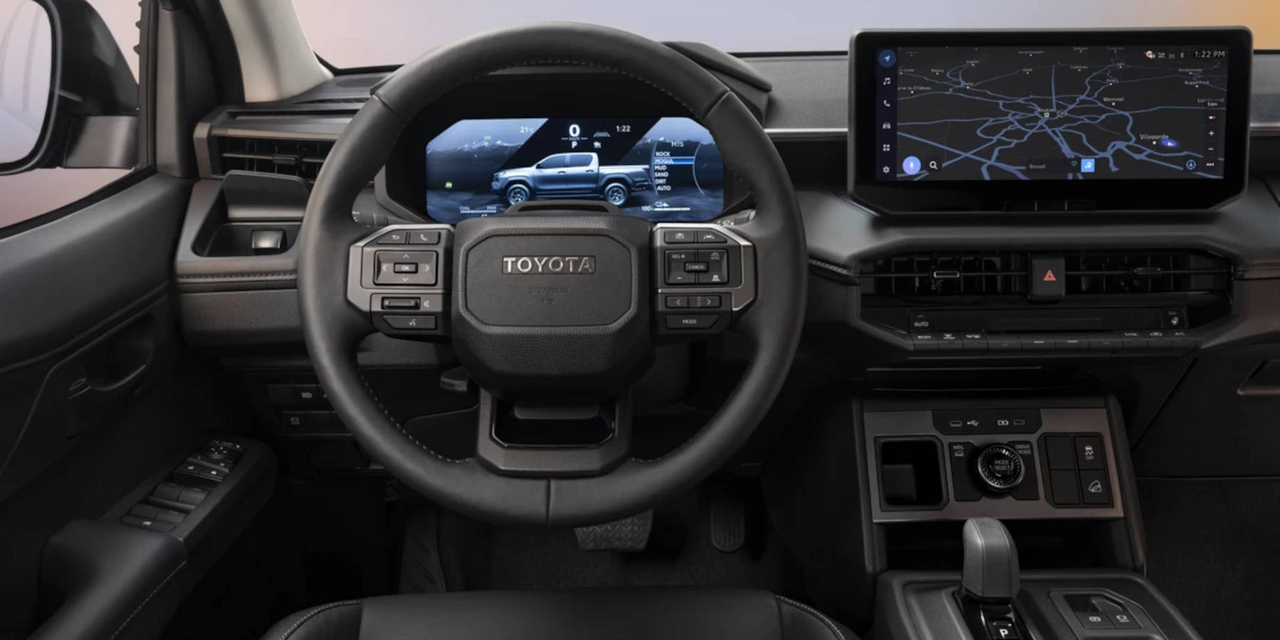 Toyota Hilux BEV Innenraum Cockpit
