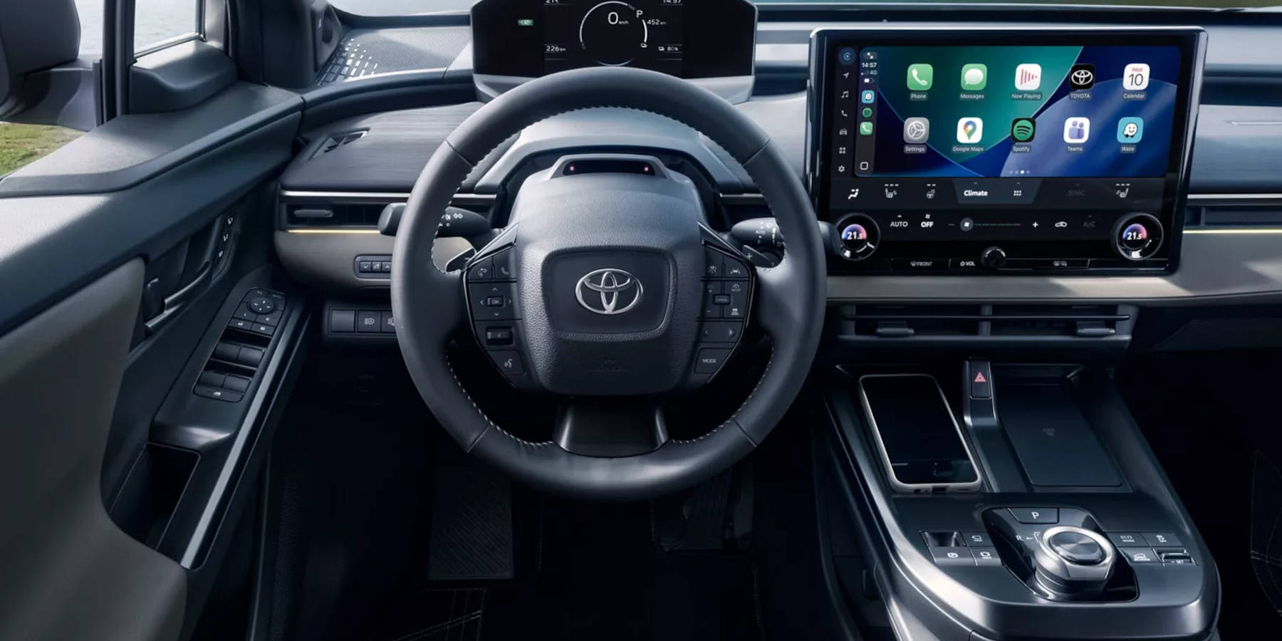 Toyota bZ4X Touring Innenraum Übersicht Cockpit