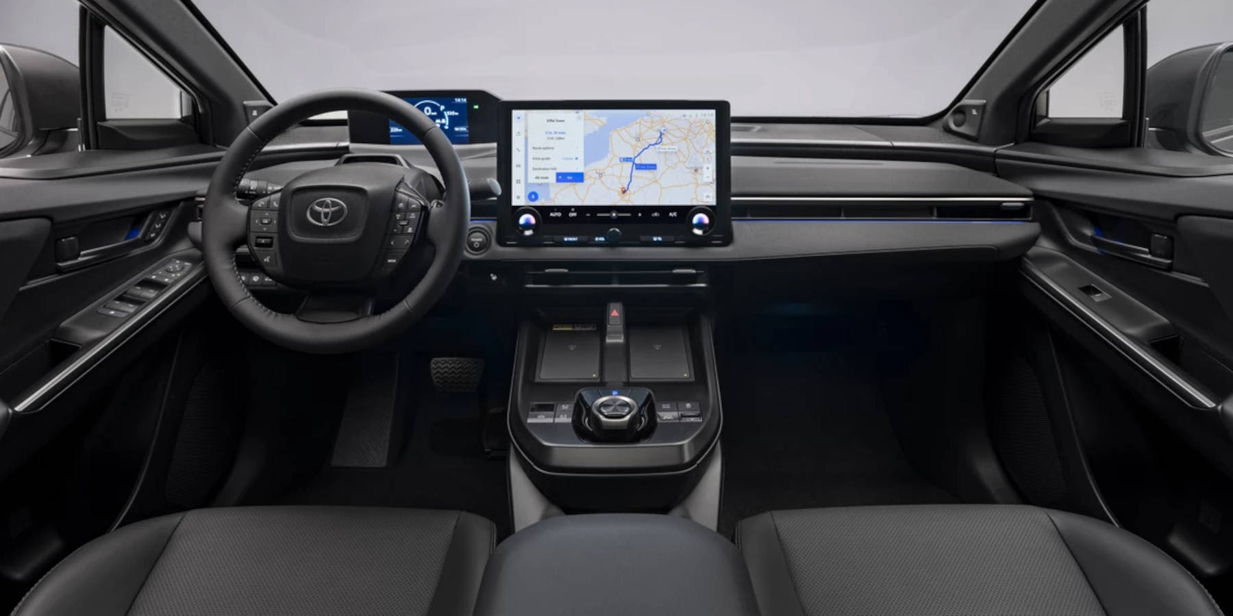 Toyota bZ4X Innenraum Übersicht Cockpit