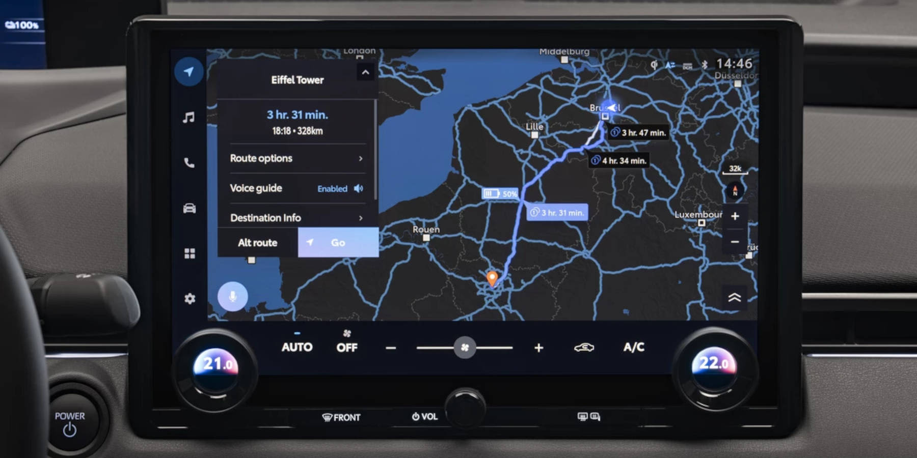 Toyota bZ4X Innenraum Infotainment