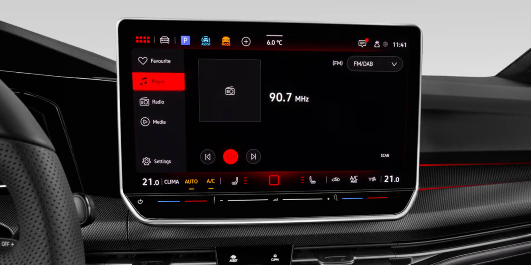 VW Golf 8 Variant Energy Infotainment