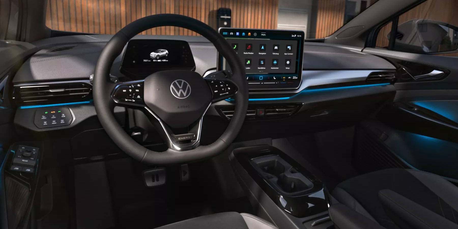 VW ID.4 ENERGY Innenraum Übersicht Cockpit