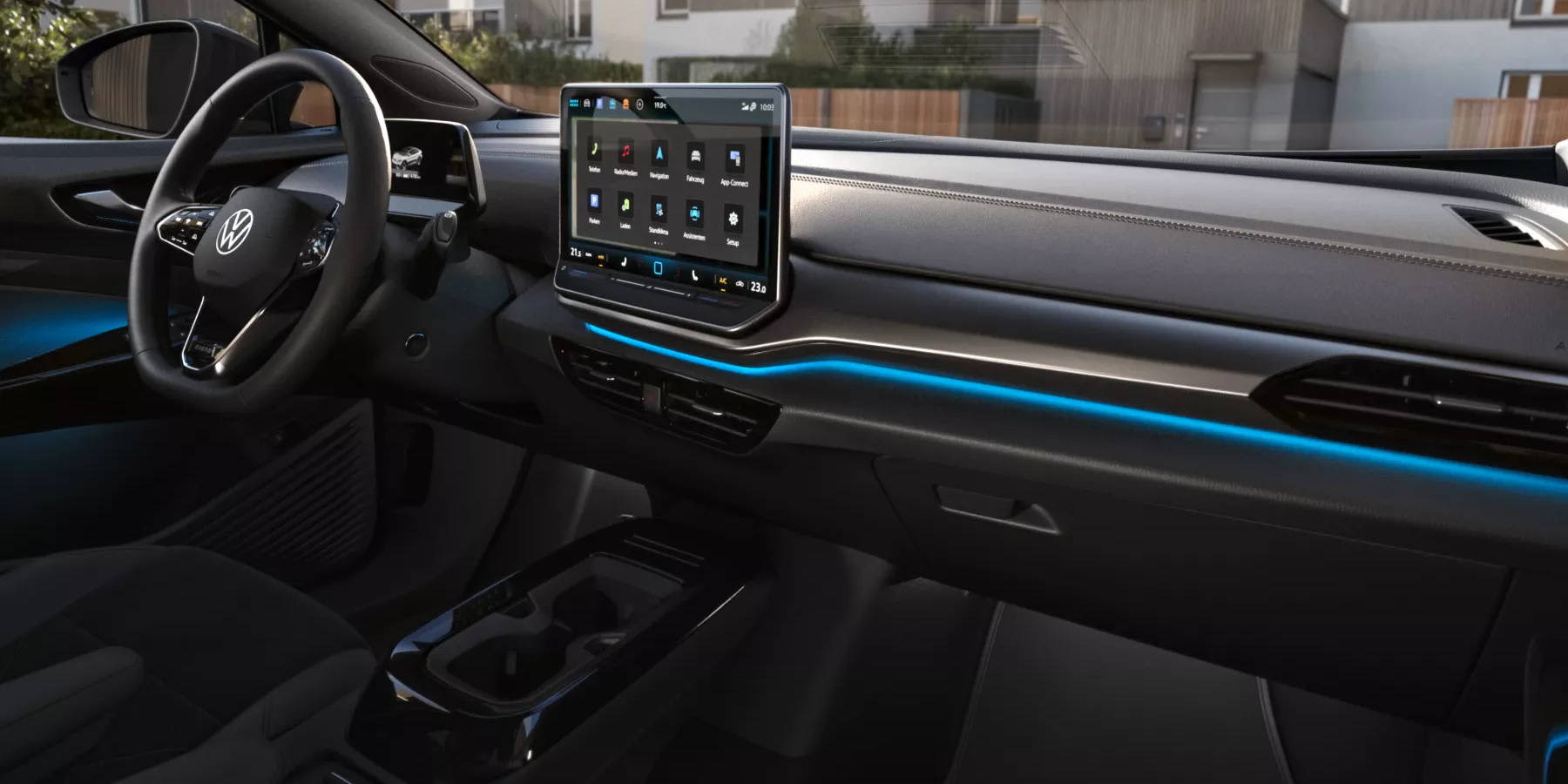 VW ID.4 ENERGY Innenraum Übersicht Cockpit