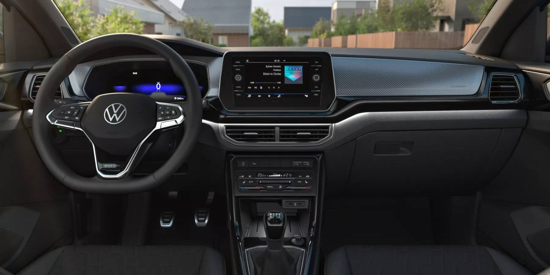 VW T-Cross ENERGY Innenraum Übersicht Cockpit