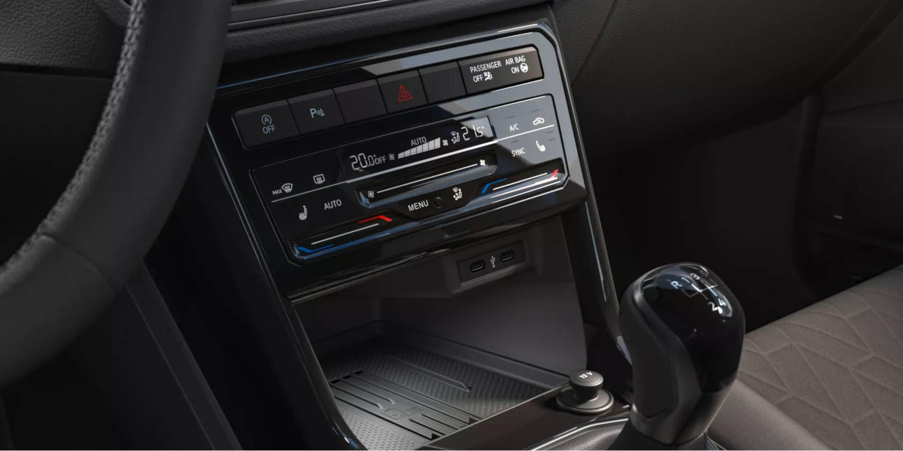 VW T-Cross ENERGY Innenraum Schalthebel