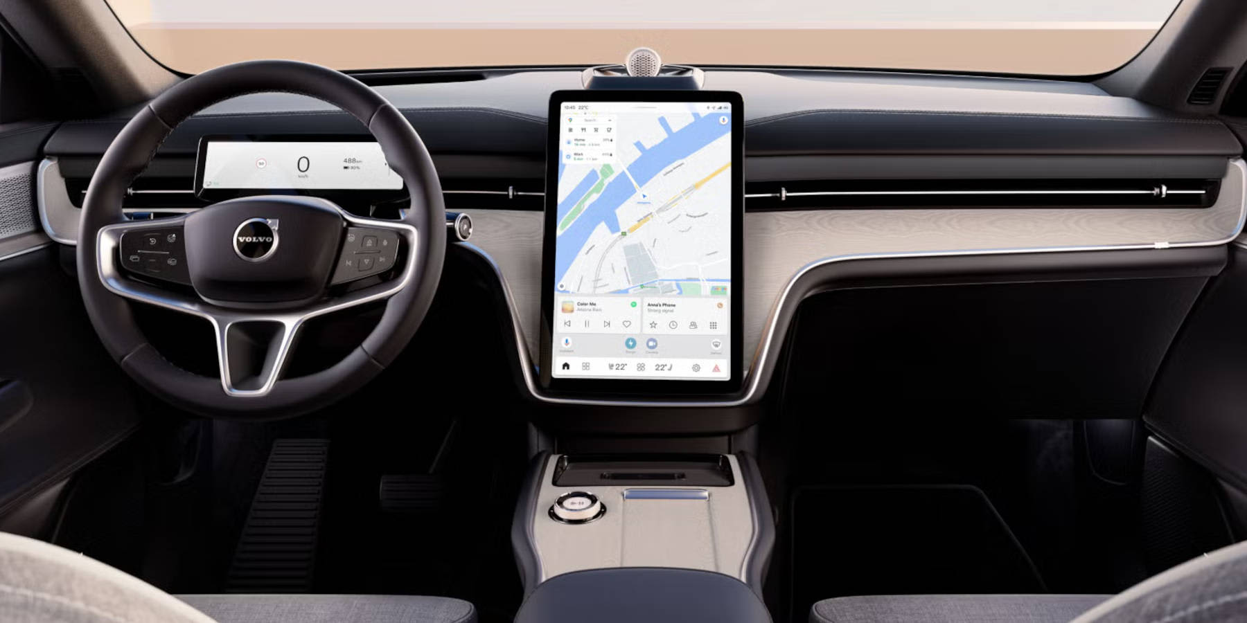 Volvo EX90 Innenraum Übersicht Cockpit