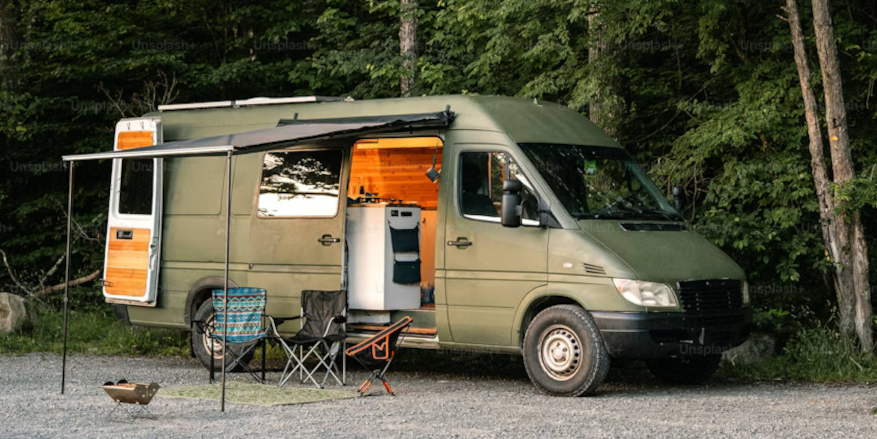 Bild Camper Wald