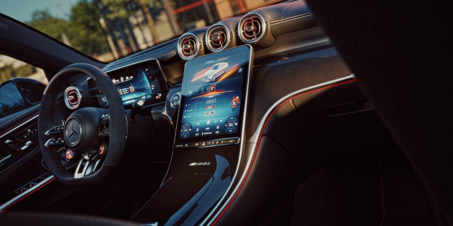 Mercedes-AMG GLC 53 4Matic+ Innenraum Cockpit