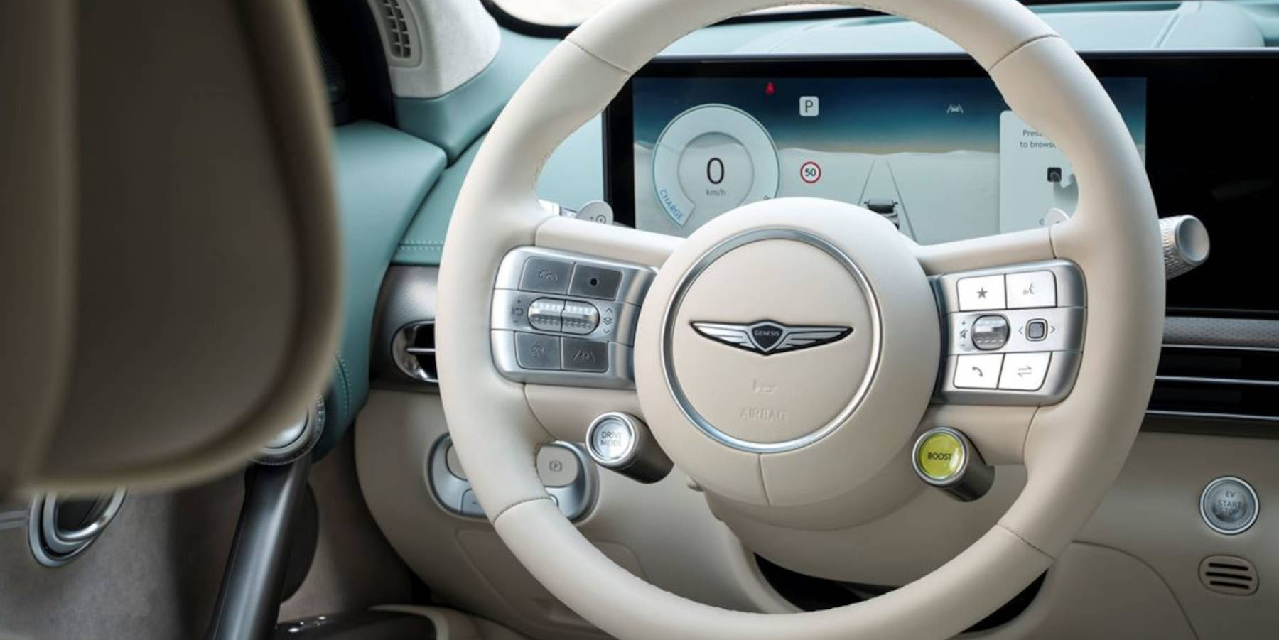 Genesis GV60 Innenraum Übersicht Lenkrad