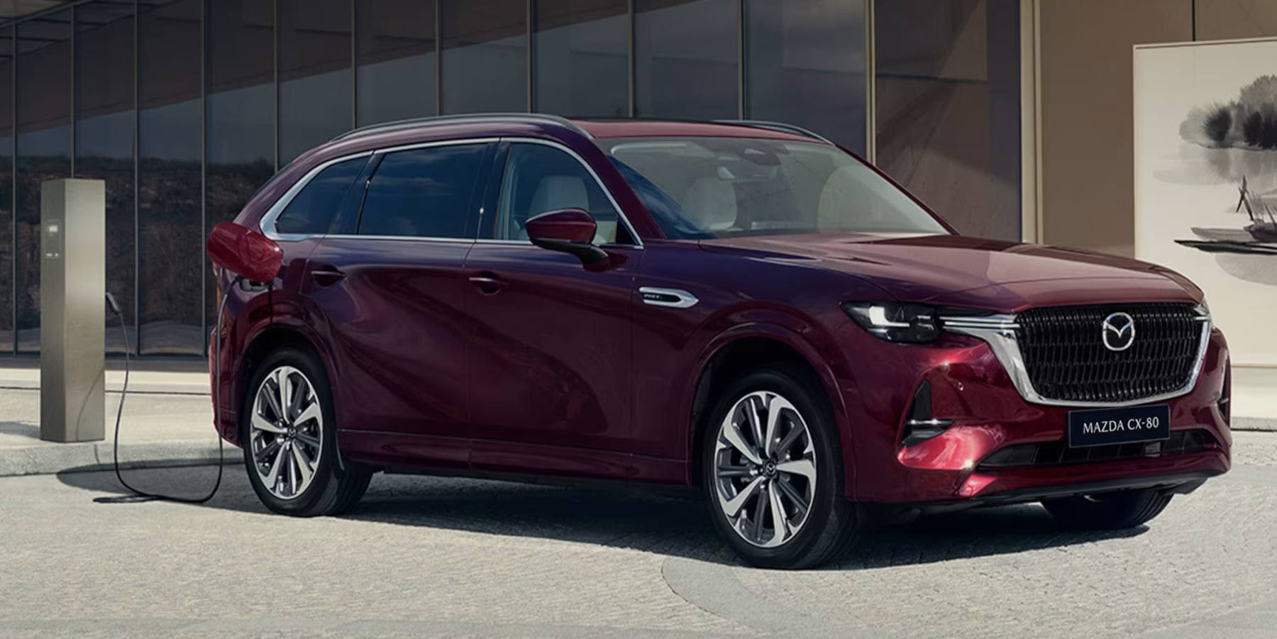 Mazda CX-80 Plug-in-Hybrid Front seitlich