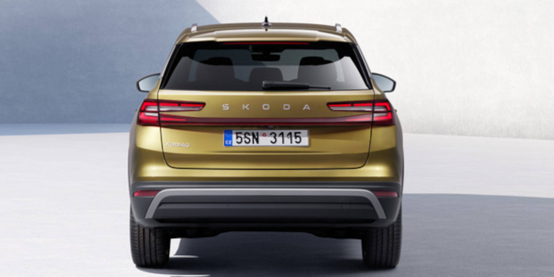 Skoda Kodiaq Heckansicht Totale