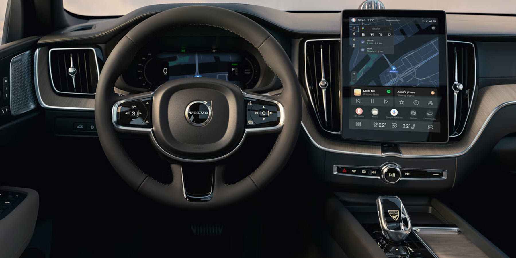 Volvo XC60 Plug-in-Hybrid Innenraum Übersicht Cockpit