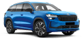 Schräge Frontansicht der Variante Race-Blau Metallic