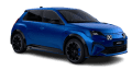 Schräge Frontansicht der Variante Alpine Vision Blau