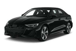 Schräge Frontansicht auf einen Audi A3 S line, freigestellt