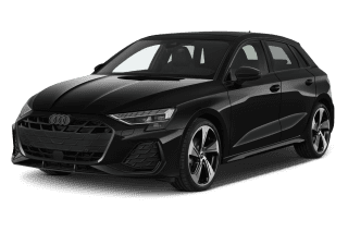 Schräge Frontansicht auf einen Audi A3 S line, freigestellt