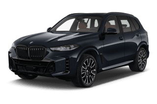 Schräge Frontansicht auf einen BMW X5 , freigestellt