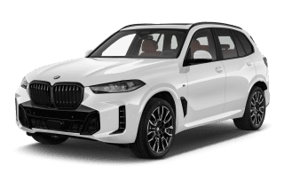 Schräge Frontansicht auf einen BMW X5 , freigestellt