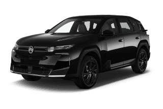 Schräge Frontansicht auf einen Citroën C5 Aircross PLUS, freigestellt