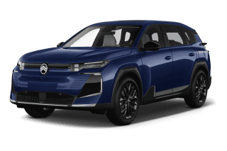 Schräge Frontansicht auf einen Citroën C5 Aircross MAX, freigestellt