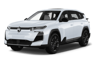 Schräge Frontansicht auf einen Citroën C5 Aircross MAX, freigestellt
