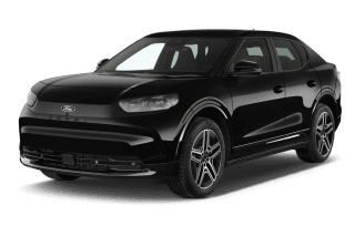 Schräge Frontansicht auf einen Ford Capri Style, freigestellt